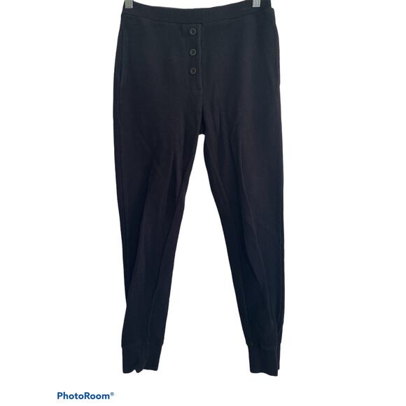 & Other Stories Black Knit Textured Button Jogger - Picture 3 of 7